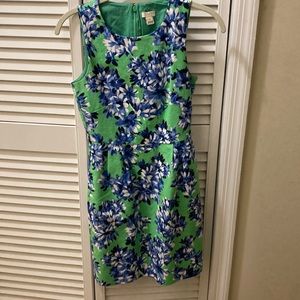 Floral basket weave Jcrew factory dress